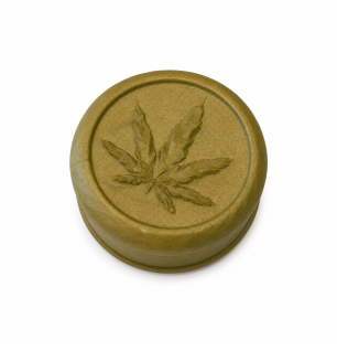 GRINDER FEUILLE DE CANNABIS OR