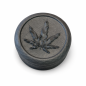 GRINDER FEUILLE DE CANNABIS ARGENT