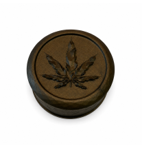 GRINDER FEUILLE DE CANNABIS BRONZE
