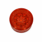 Petit Grinder Acrylique Feuille de Cannabis Rouge