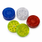 Petit Grinder Acrylique Feuille de Cannabis Blanc