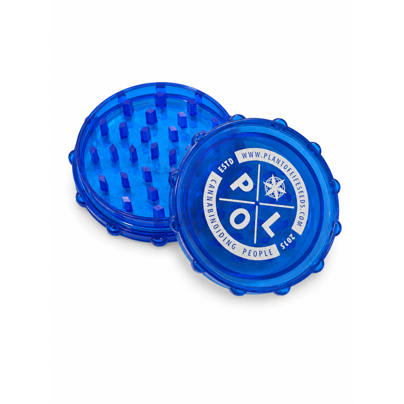 🌿 Plant of Life – Grinder Acrylique Bleu Transparent