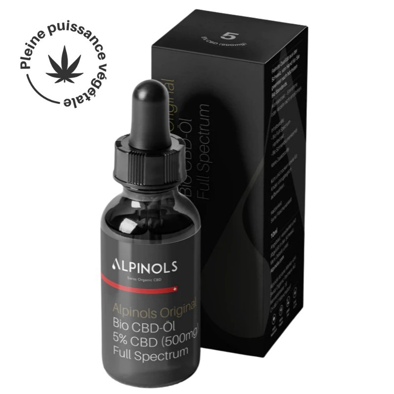 Huile de CBD (à 5%), spectre complet, 10ml Huile de CBD (à 5%), spectre complet, 10ml