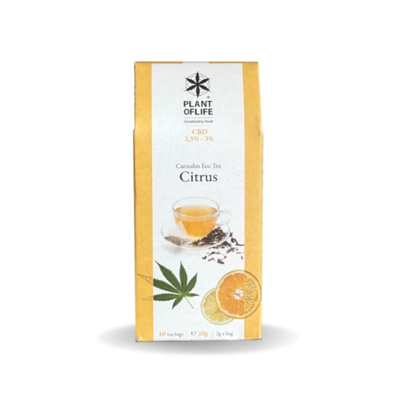 INFUSION AU CHANVRE - CANNABIS ECO TEA CITRUS - 20g
