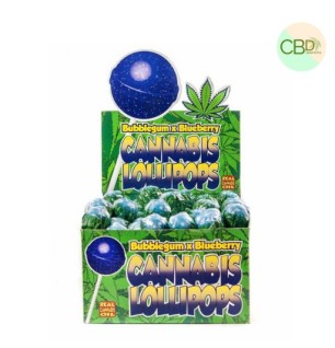 Sucette CBD Lollypops Bubble Gum & Blueberry