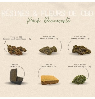 PACK DECOUVERTE - RESINES & FLEURS DE CBD