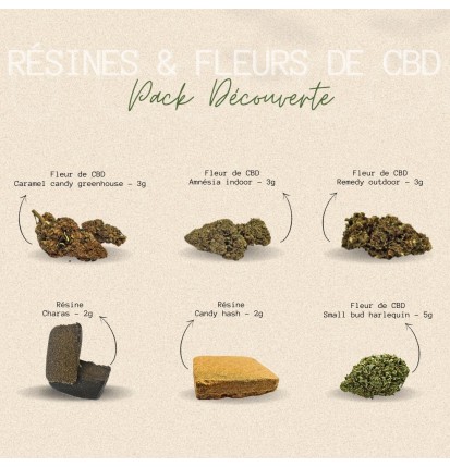 PACK DECOUVERTE - RESINES & FLEURS DE CBD
