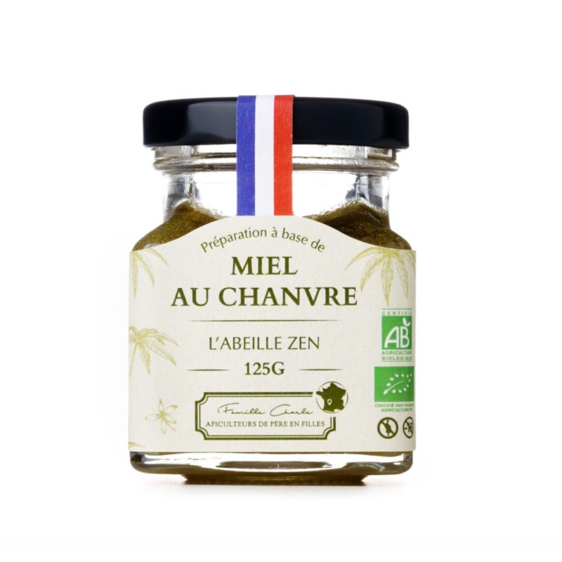 MIEL AU CHANVRE - Les Abeilles de Malescot - 125G MIEL AU CHANVRE - Les Abeilles de Malescot - 125G