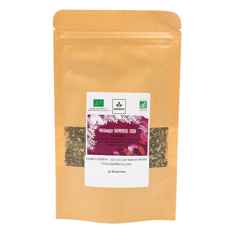 TISANE BIO - MÉLANGE SOMMEIL CBD