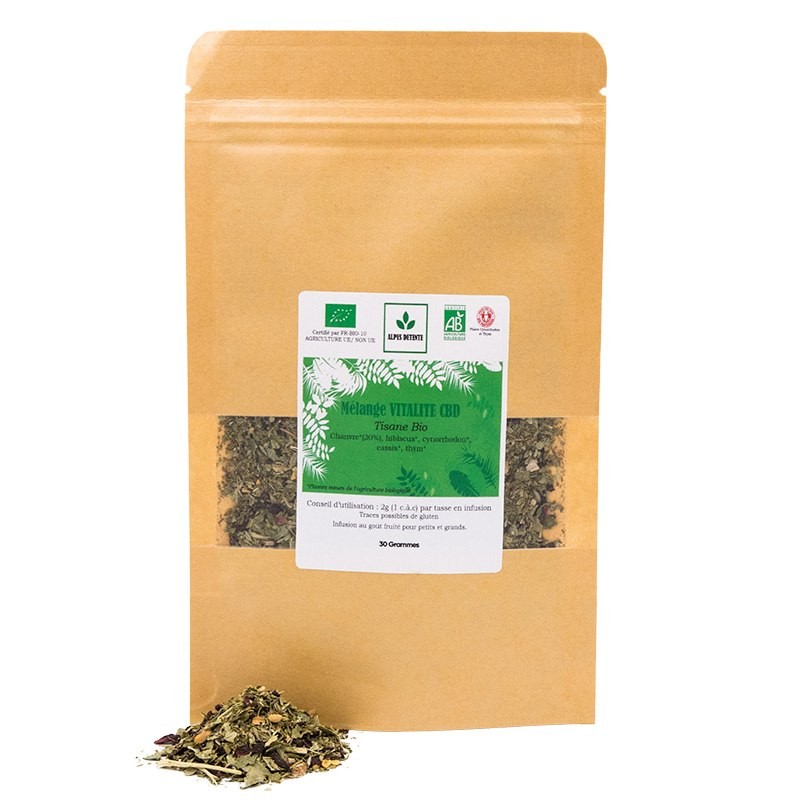 TISANE BIO - MÉLANGE VITALITÉ CBD TISANE BIO - MÉLANGE VITALITÉ CBD