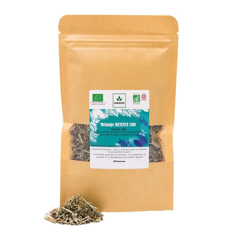 TISANE BIO - MÉLANGE DÉTENTE CBD
