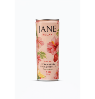 🍓 JANE Relax – Iced Tea Strawberry, Basil & Hibiscus